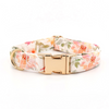 Personalized Soft Meadow Floral Dog Flower Collar & Leash