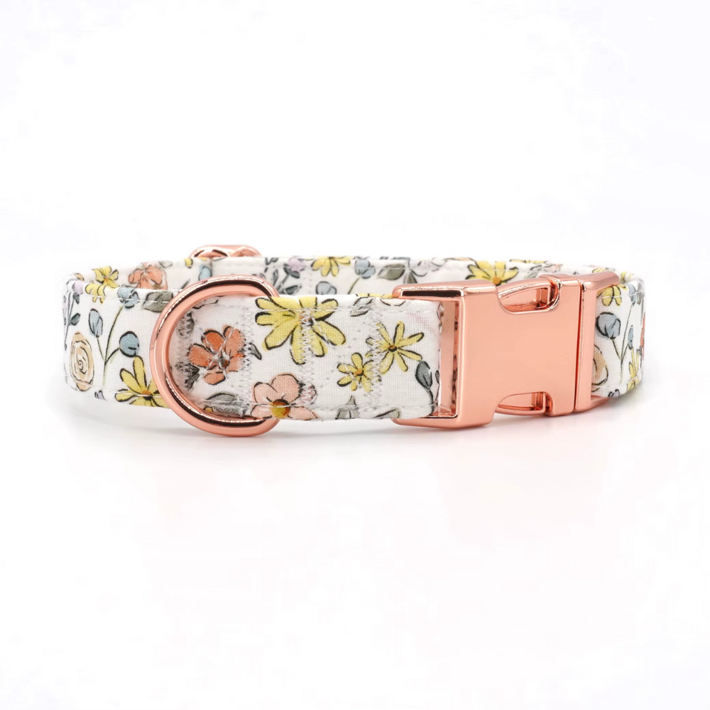Personalized Meadow Dog Bow Tie Collar