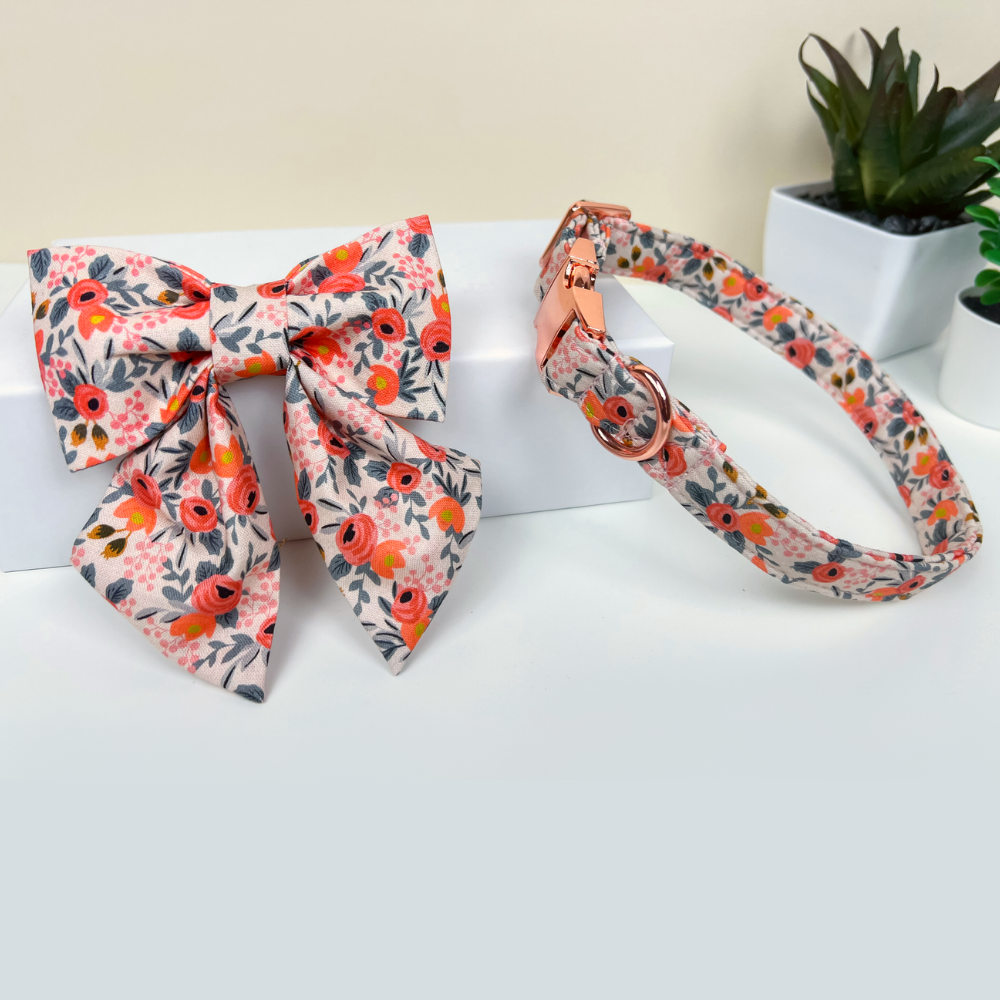 Garden Party Dog Sailor Bow Tie Collar