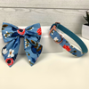 Load image into Gallery viewer, Flower Petal Dog Sailor Bow Tie Collar