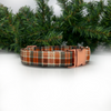 Cider Plaid Sailor Dog Bow Tie Collar