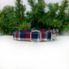 Load image into Gallery viewer, Personalized Red Plaid Dog Sailor Bow Tie Collar
