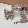 Load and play video in Gallery viewer, Personalized Boho Flowers Dog Sailor Bow Tie Collar
