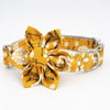 Load image into Gallery viewer, Personalized Yellow Flower Dog Collar