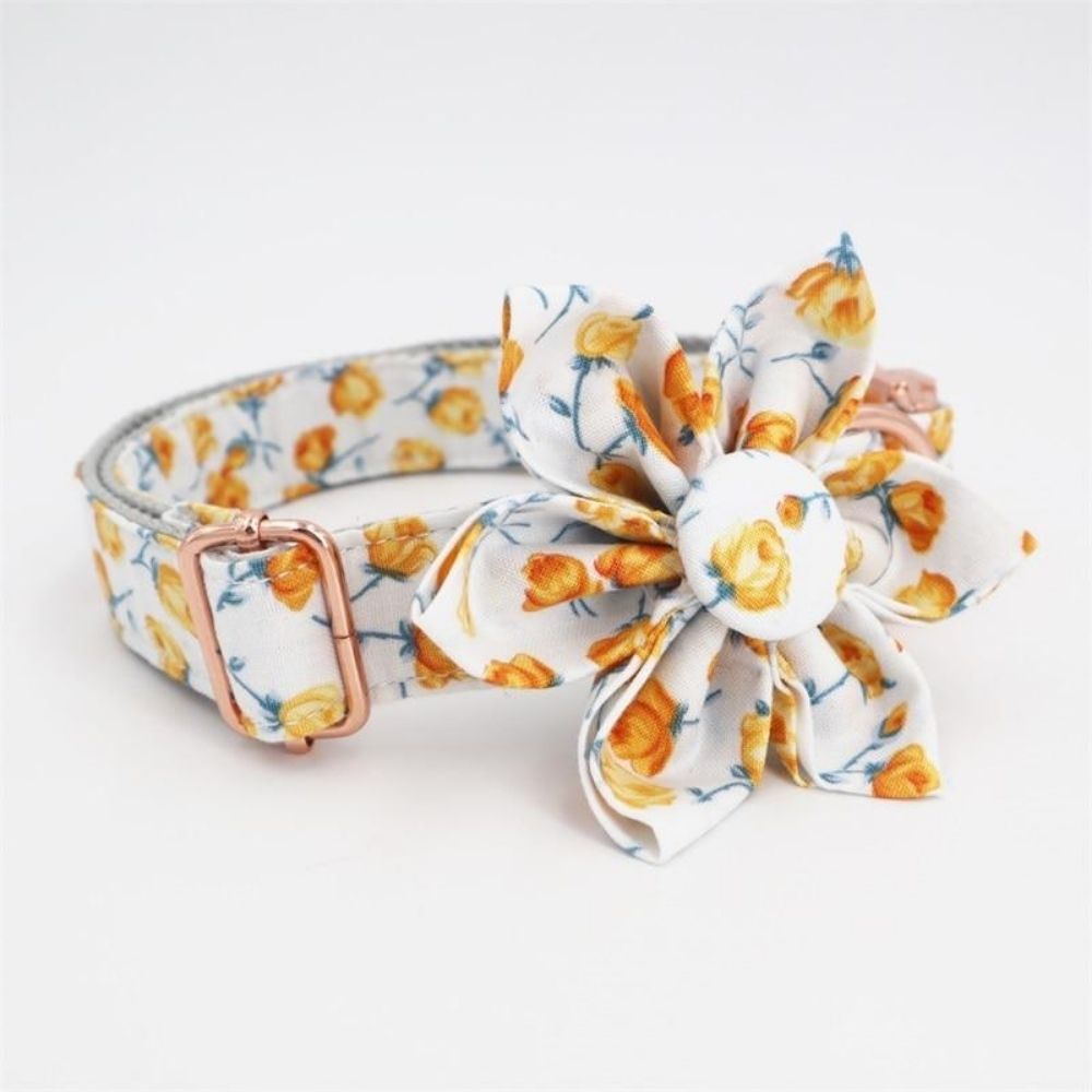Personalized Summer Dog Flower Collar