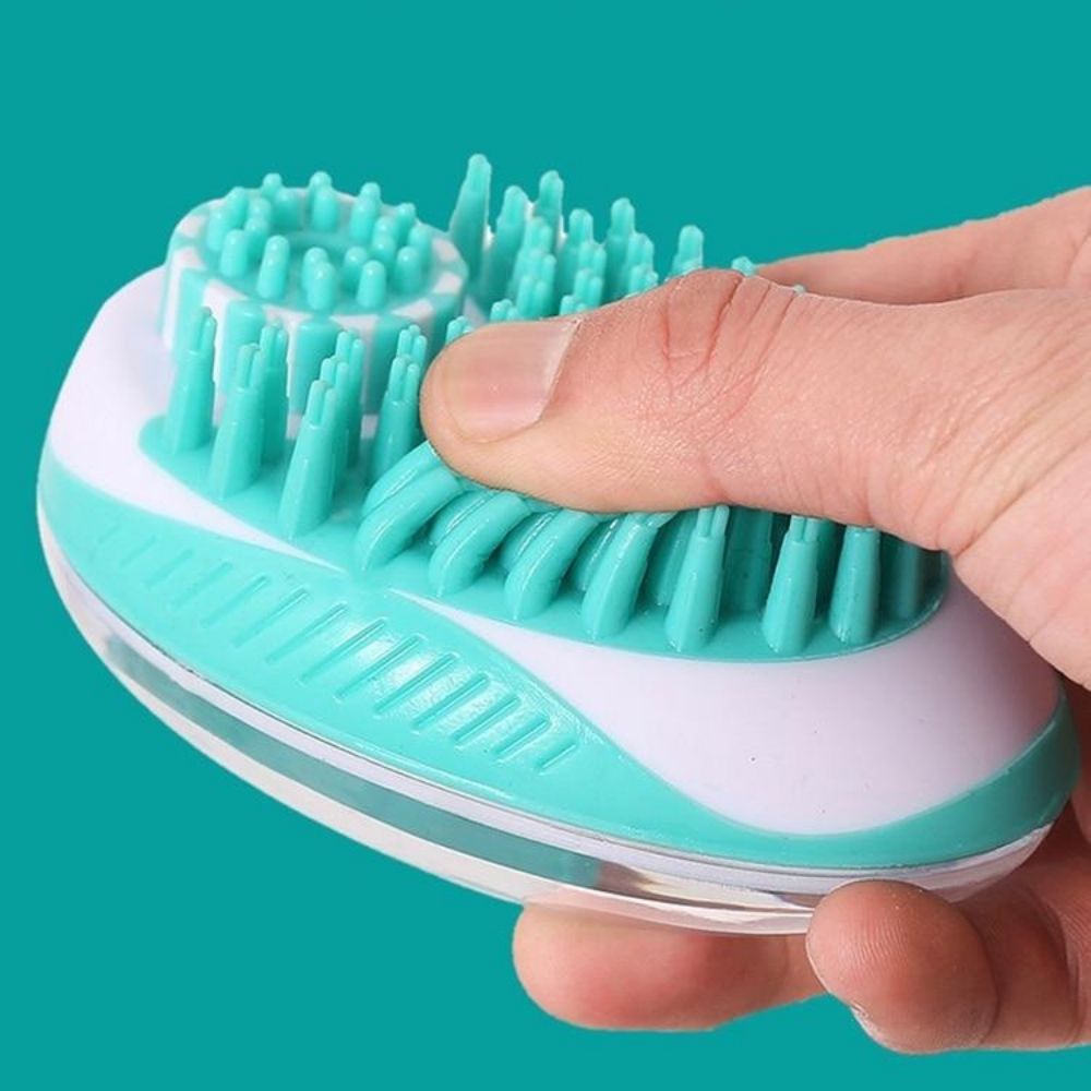2 in 1 Dog Bath and Grooming Comb