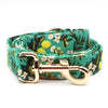 Load image into Gallery viewer, Personalized Floral Lemon-Orange  Flower Collar &amp; Leash