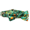 Load image into Gallery viewer, Personalized Floral Lemon-Orange  Bow Tie Collar