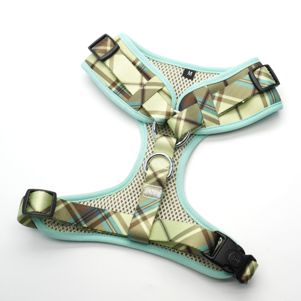 Adjustable Harness - Colorful Green Stripes