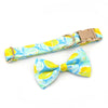 Load image into Gallery viewer, Personalized Lemonade Dog Bow Tie Collar