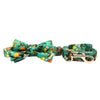 Load image into Gallery viewer, Personalized Floral Lemon-Orange  Bow Tie Collar &amp; Leash