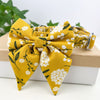 Load image into Gallery viewer, Personalized Yellow Flower Dog Sailor Bow Tie Collar