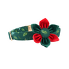 Load image into Gallery viewer, Personalized Pine Boughs Dog Flower Collar