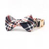 Load image into Gallery viewer, Personalized Christmas Plaid Dog Bow Tie Collar &amp; Leash