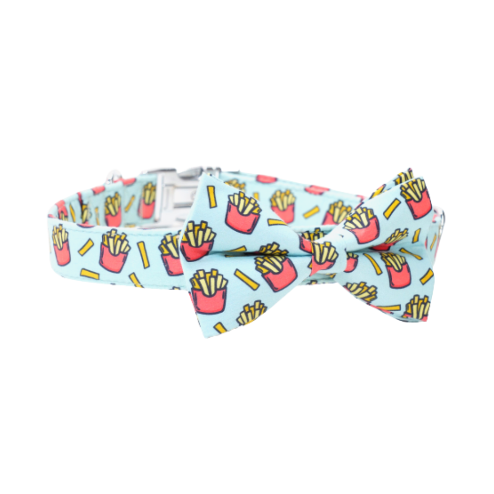 Personalized Foodie Dog Bow Tie Collar