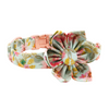 Personalized Tropical Flowers Dog Flower Collar & Leash