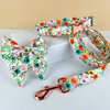 Load image into Gallery viewer, Personalized Wild Flowers Dog Sailor Bow Tie Collar