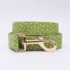 Personalized Glow Green Dog Flower Collar