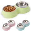 Stainless Steel Double Dog Bowl