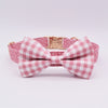 Load image into Gallery viewer, Personalized Pink Glow Dog Classy Bow Tie Collar