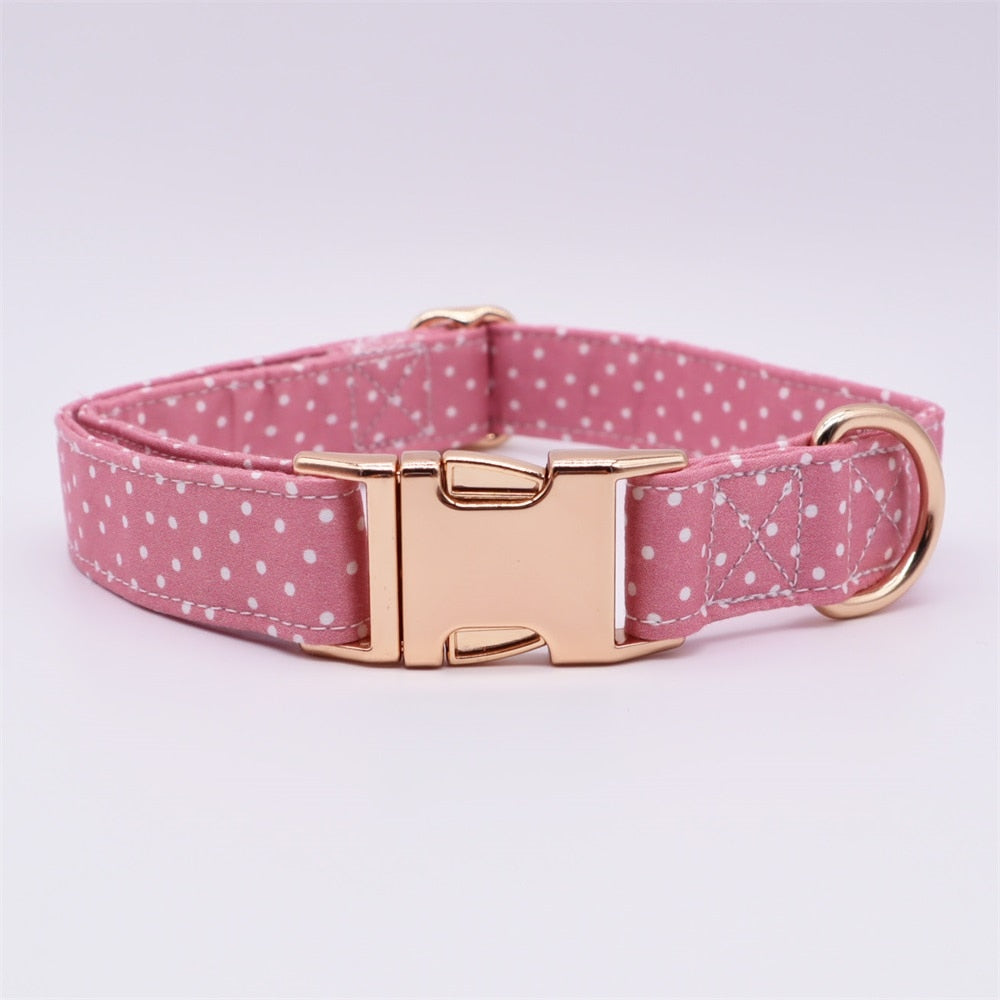 Personalized Pink Glow Dog Classy Bow Tie Collar