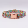 Load image into Gallery viewer, Personalized Paisley Dog Bow Tie Collar