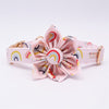 Personalized Rainbows Dog Flower Collar & Leash