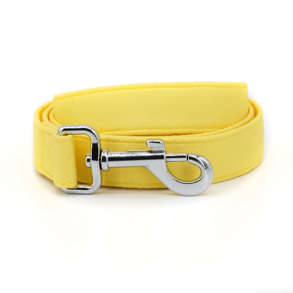 Personalized Solid Yellow Dog Bow Tie Collar