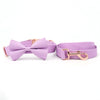 Load image into Gallery viewer, Personalized Lavender Purple Dog Bow Tie Collar