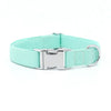 Personalized Solid Mint Green Dog Bow Tie Collar & Leash