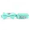 Load image into Gallery viewer, Personalized Solid Mint Green Dog Bow Tie Collar &amp; Leash