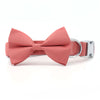 Personalized Rosewater Dog Bow Tie Collar